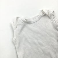 White Sleeveless Bodysuit - Boys/Girls Newborn