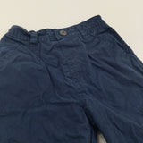 Navy Lightweight Cotton Trousers - Boys 6-9 Months