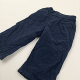 Navy Lightweight Cotton Trousers - Boys 6-9 Months