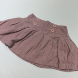 Dusky Pink Lightweight Corduroy Skirt - Girls 18-24 Months