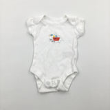 'Big Ship' White Short Sleeve Bodysuit - Boys Newborn