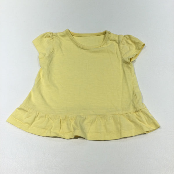 Yellow Short Sleeve Tunic Top - Girls 9-12 Months