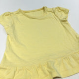 Yellow Short Sleeve Tunic Top - Girls 9-12 Months