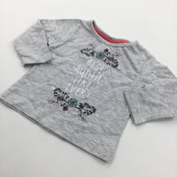 'Best Auntie Like Ever' Grey Long Sleeve Top - Girls 3-6 Months