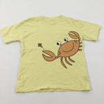 Crab Yellow T-Shirt - Boys 4-5 Years