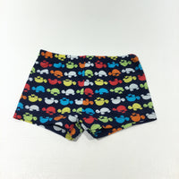 Colourful Turtles Navy Swimming Trunks - Boys 12-18 Months