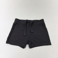Charcoal Grey Lightweight Jersey Shorts - Girls 6-9 Months