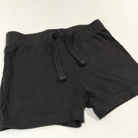 Charcoal Grey Lightweight Jersey Shorts - Girls 6-9 Months