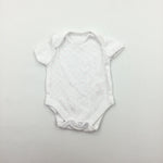 Pink Spots White Short Sleeve Bodysuit - Girls Newborn