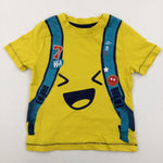 Faux Backpack Yellow T-Shirt - Boys 12-18 Months