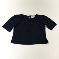 Navy T-Shirt - Girls 6-9 Months