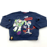 'Time For An Adventure' Toy Story Navy Sweatshirt - Boys 4-5 Years