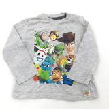 Toy Story Grey Long Sleeve Top - Boys 3-6 Months