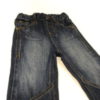 Dark Blue Denim Jeans - Boys 9-12 Months