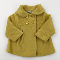 Mustard Yellow Winter Coat - Girls 12-18 Months