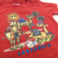 'Lanzarote' Camels Red T-Shirt - Boys 12-18 Months