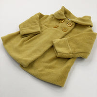 Mustard Yellow Winter Coat - Girls 12-18 Months