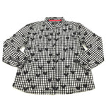 Hearts Black & White Checked Cotton Shirt/Blouse - Girls 10-11 Years