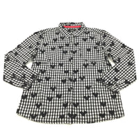 Hearts Black & White Checked Cotton Shirt/Blouse - Girls 10-11 Years