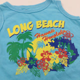 **NEW** 'Long Beach' Blue Vest Top - Boys 12-18 Months