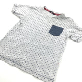 Patterned Navy & Grey T-Shirt - Boys 18-24 Months