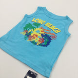 **NEW** 'Long Beach' Blue Vest Top - Boys 12-18 Months