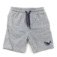 Shark Grey Jersey Shorts - Boys 18-24 Months