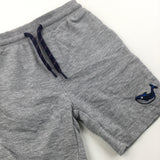 Shark Grey Jersey Shorts - Boys 18-24 Months