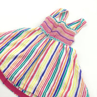 Colourful Striped Cotton Sun Dress - Girls 2-3 Years