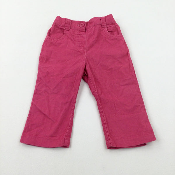 Pink Cord Trousers - Girls 9-12 Months