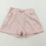 Pale Pink Lightweight Jersey Shorts - Girls 12-18 Months