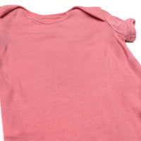 Pink Short Sleeve Bodysuit - Girls 0-3 Months