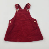 Red Cord Dress- Girls 9-12 Months