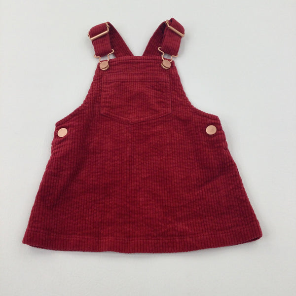 Red Cord Dress- Girls 9-12 Months