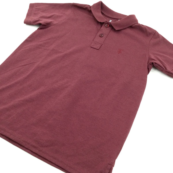 Boys burgundy clearance polo shirt