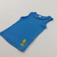 Tiger Motif Blue Vest - Girls 9-12 Months