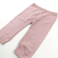 Pink Knitted Leggings/Trousers - Girls 12-18 Months