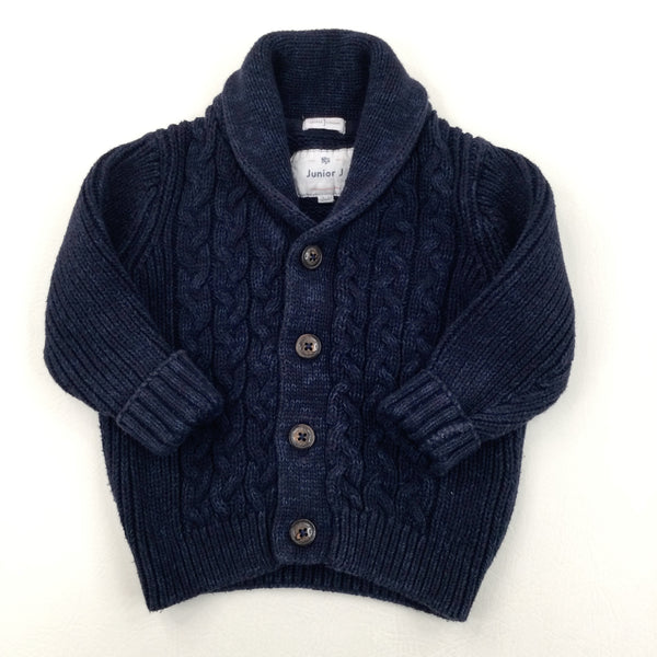 Navy Knitted Cardigan - Boys 18-24 Months