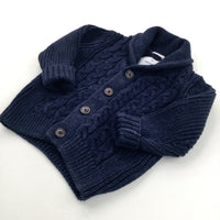 Navy Knitted Cardigan - Boys 18-24 Months