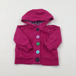 Pink Cotton Hoodie - Girls 9-12 Months