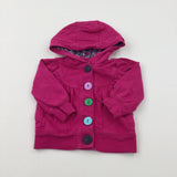 Pink Cotton Hoodie - Girls 9-12 Months