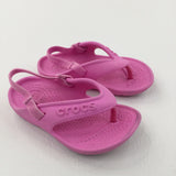 'Crocs' Pink Sandals/Beach Shoes - Girls - Shoe Size 6