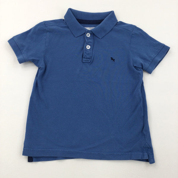 Blue Short Sleeve Polo Shirt - Boys 2-4 Years