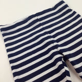 Navy Striped Leggings - Girls 12-18 Months