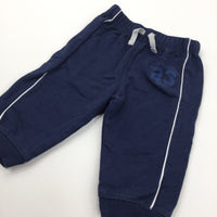 Navy Lightweight Tracksuit Bottoms - Boys 6-9 Months