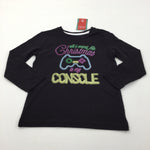 **NEW** 'All I Want For Christmas Is My Console' Black Long Sleeve Christmas Top - Boys/Girls 12 Years