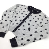 Stars Black & Grey Lightweight Knitted Cardigan - Girls 9-10 Years