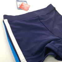 Blue, White & Navy Swimming Trunks - Boys 9-12 Months