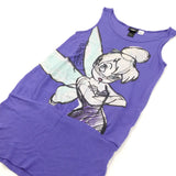 Tinkerbell Sparkly Purple Jersey Dress - Girls 10-12 Years