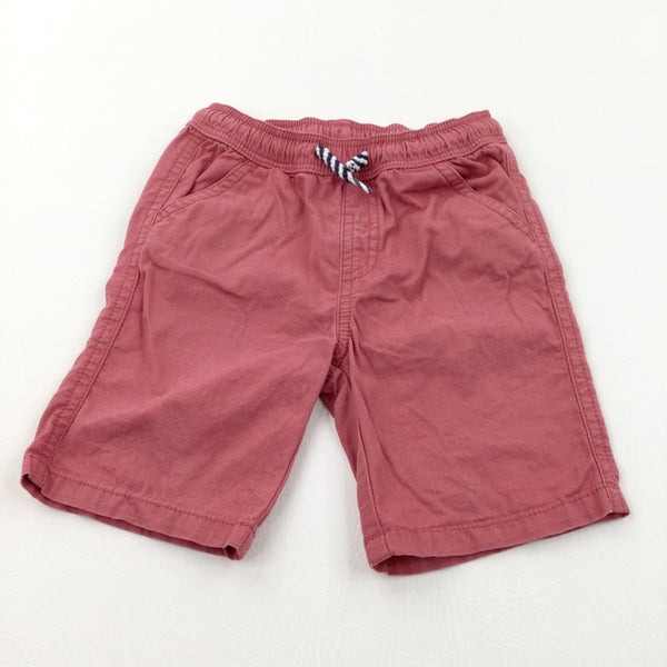 Red Lightweight Cotton Shorts - Boys 12-18 Months